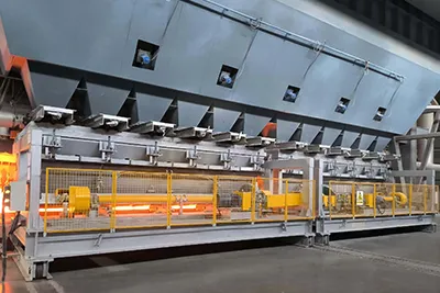 نظام تغذية فرن الصهر بالمواد الخام