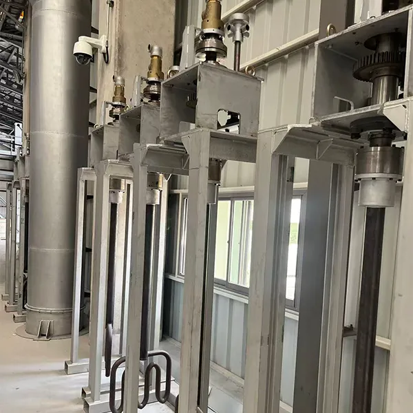 وحدة التحريك العمودية لحوض التوزيع (أحواض التوزيع الحراري للزجاج المصهور)