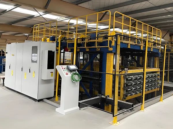 نظام النقل والتخزين المتحرك للألواح الزجاجية