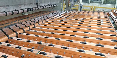 ناقل التفريغ المقسّم للألواح الزجاجية