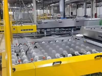 ماكينة أوتوماتيكية أفقية لغسل ألواح الزجاج الشمسي