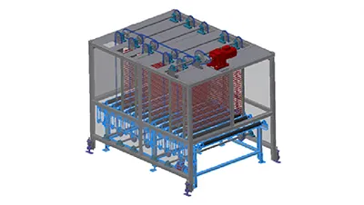 نظام تخزين ونقل الألواح بشكل منفصل