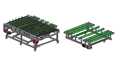 ناقل تغيير المسار للألواح مع رفع هوائي