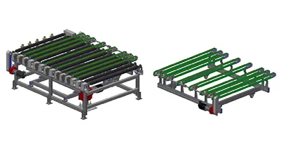 ناقل تغيير المسار للألواح مع رفع كهربائي