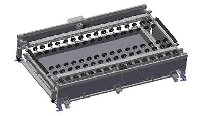 نظام ناقل لفرز واستبعاد الألواح المعيبة