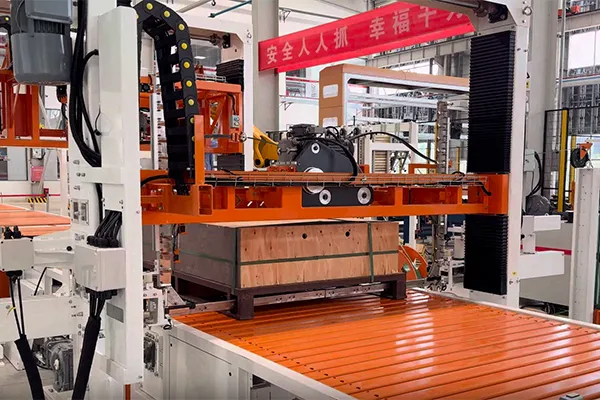 خط تغليف أوتوماتيكي للألواح الزجاجية المكدسة