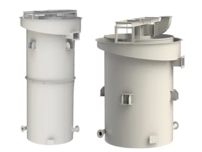 فاصل هيدروليكي/ آلة الترسيب المعيق لمعالجة المواد الخام (تقوم بفصل الجزيئات الدقيقة عن الكبيرة بدقة، مما يضمن نقاء المواد وتحسين جودة الإنتاج الزجاجي)